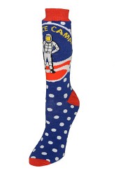Space Camp Polka Dot Socks - ADULT