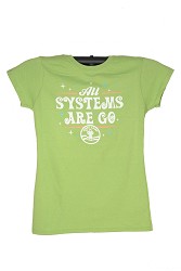 Systems Go Space Camp Girl JR Cap Sleeve Tee