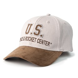 Rocket Center Cotton Canvas Cap w/Suede Peak