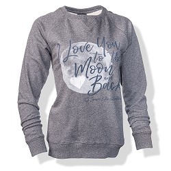 Moon & Back Ladies Crew Neck Sweatshirt