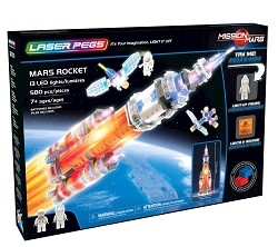 Mars Rocket Laser Pegs