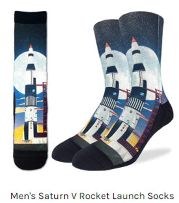 Saturn V Rocket Launch Socks,4140