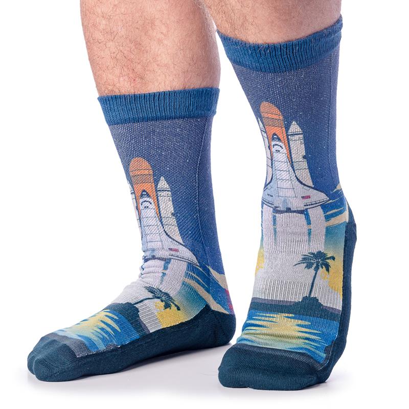 Space Shuttle Launch Socks,4143