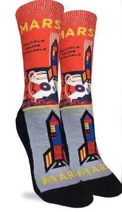 Womens Mars or Bust Socks,5032