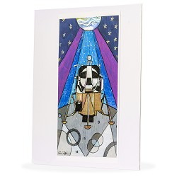Lunar Landing 6"x12" Flat Print