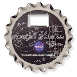 Not Rocket Science Coaster, Opener, Magnet