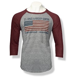 Barn Door Flag 3/4 Sleeve Baseball T-Shirt