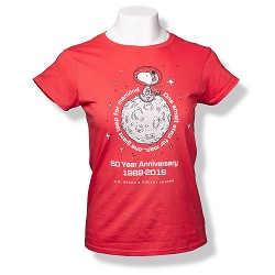 One Small Step Peanuts Ladies T-Shirt