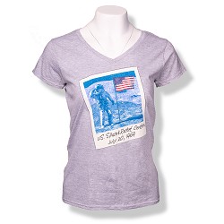 Astronaut Polaroid V-Neck T-Shirt