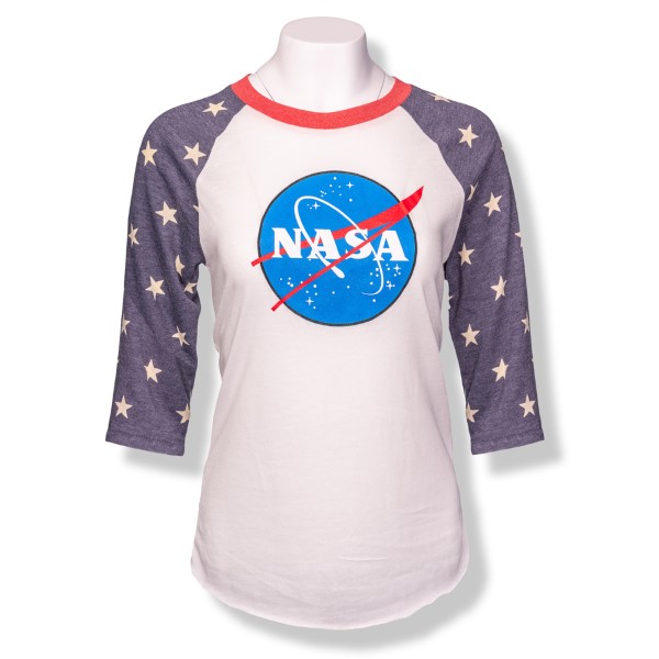 NASA Star 3/4 Sleeve T-Shirt,NASA,2089EA
