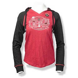 Rocket Center Steam Line Space P51 Women's Slub Raglan Hoody