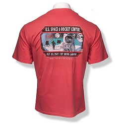 Facet Moon Landing Men's Peach T-Shirt