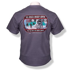 Facet Moon Landing Men's Peach T-Shirt