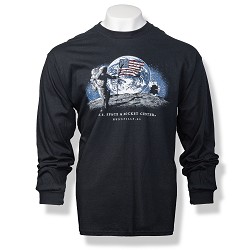 Night Moon Landing Long Sleeve T-Shirt