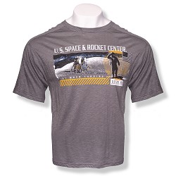 Astronaut Salute Moon Landing Bamboo Blend T-Shirt