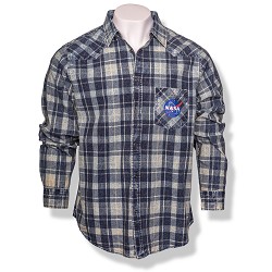 NASA Vector Plaid Button-Down Shirt