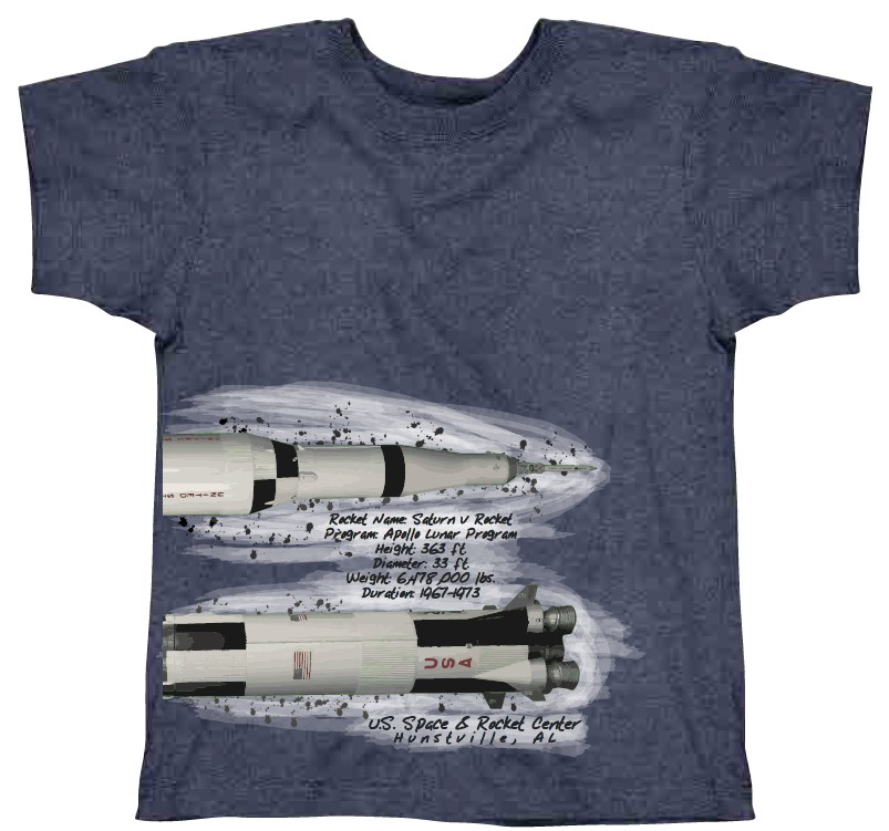 Saturn V Tech T-Shirt,7905