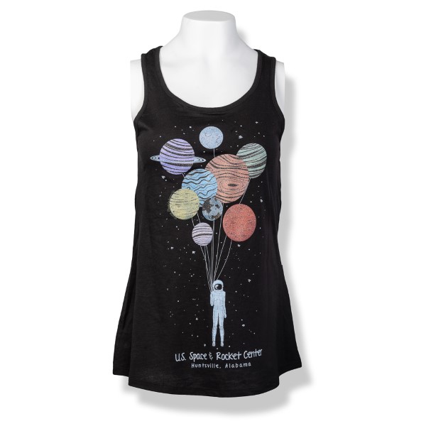 Planet Balloons Ladies Tank Top,8106