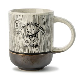 Rocket Center Solid Bottom Wood Grain Mug