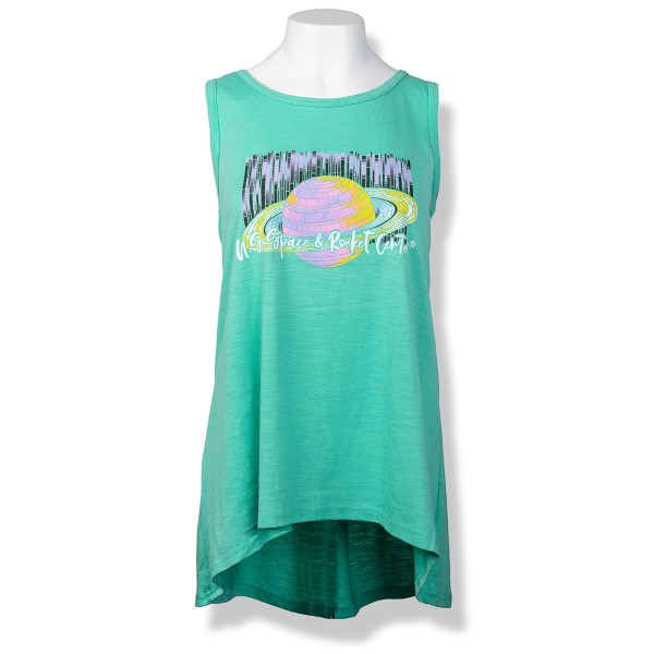 Planet Saturn Ladies Flared Tank Top,S131763/7487/85031