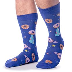 Glazed Galaxy Socks - Men's Crew