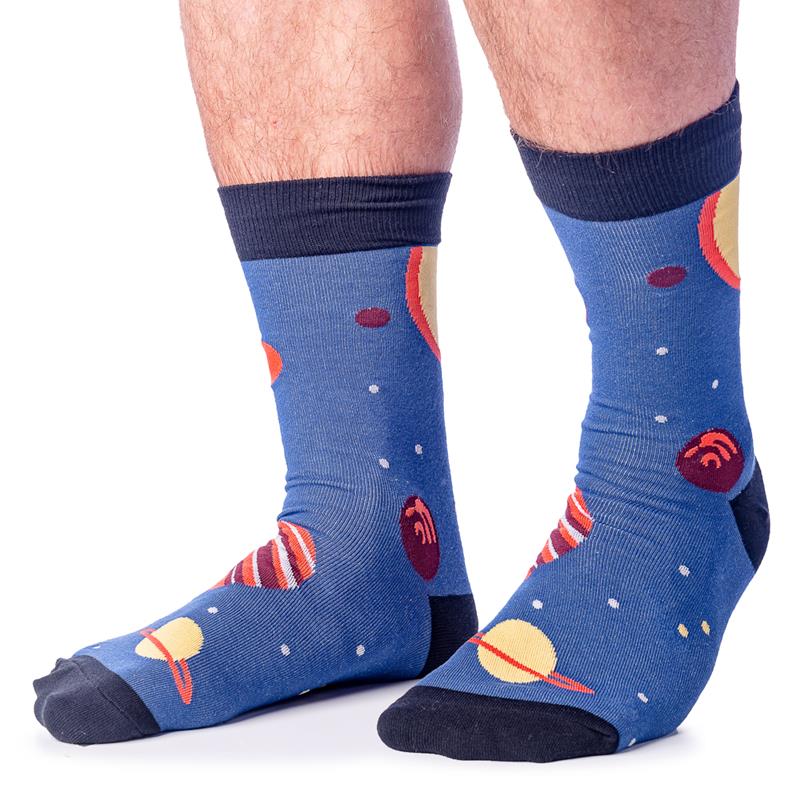 Planets Socks - Mens Crew,MEF 0136