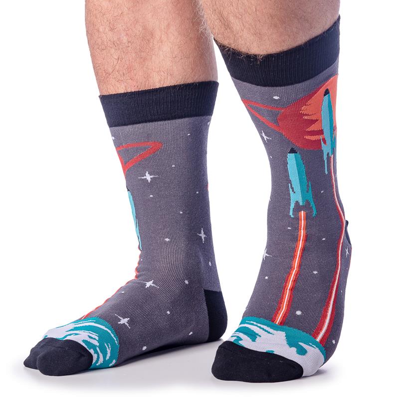 Launch from Earth Socks - Mens Crew,MEF 0289