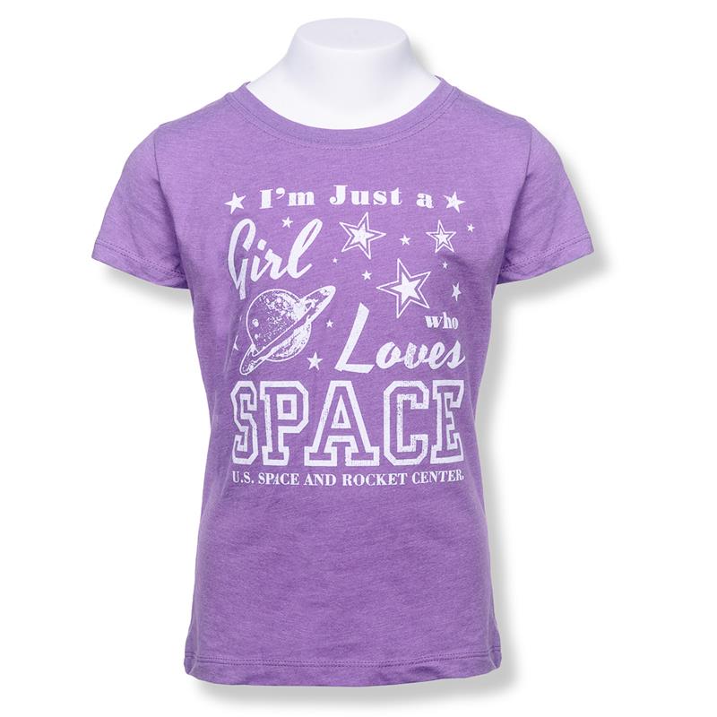 Girls Love Space Youth T-shirt,23579/Y052PUR