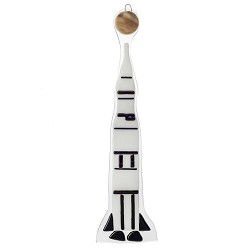 Saturn V Glass Art