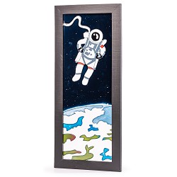 Astronaut Hand Painted Glass