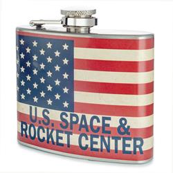 Rocket Center Flag Flask