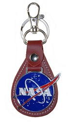 NASA Vector Leather Keychain